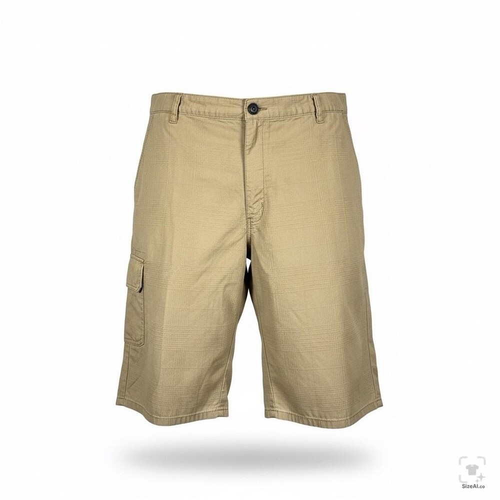 Dickies Shorts Mens 44 Beige Cargo Relaxed Fit Canvas 12 Inseam Pockets Zip